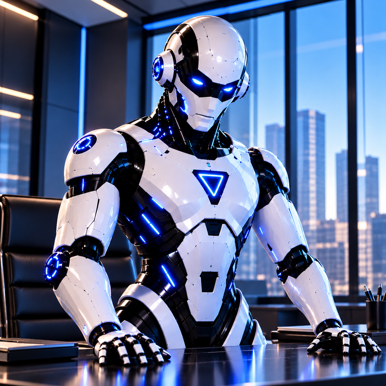 SEO Specialist: illustrated AI character representing part of Visualz WebScan